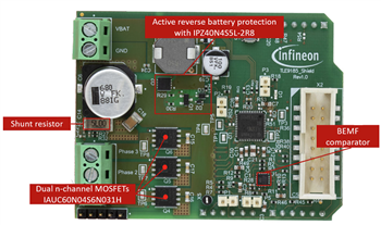 Technische Zeichnung - Infineon Technologies SHIELD_TLE9185 Evaluierungsboards